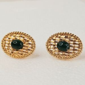 Men's Cufflinks, Jadeite-Omphacite